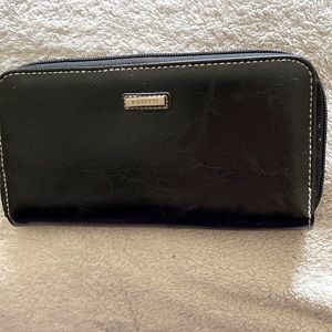 Rosette wallet, black